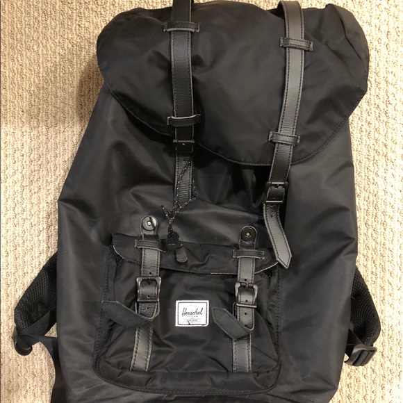 herschel little america black palm